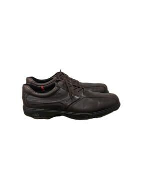 Ecco Golf Shoes Mens 46 Brown Leather Spikes Hydromax EUC